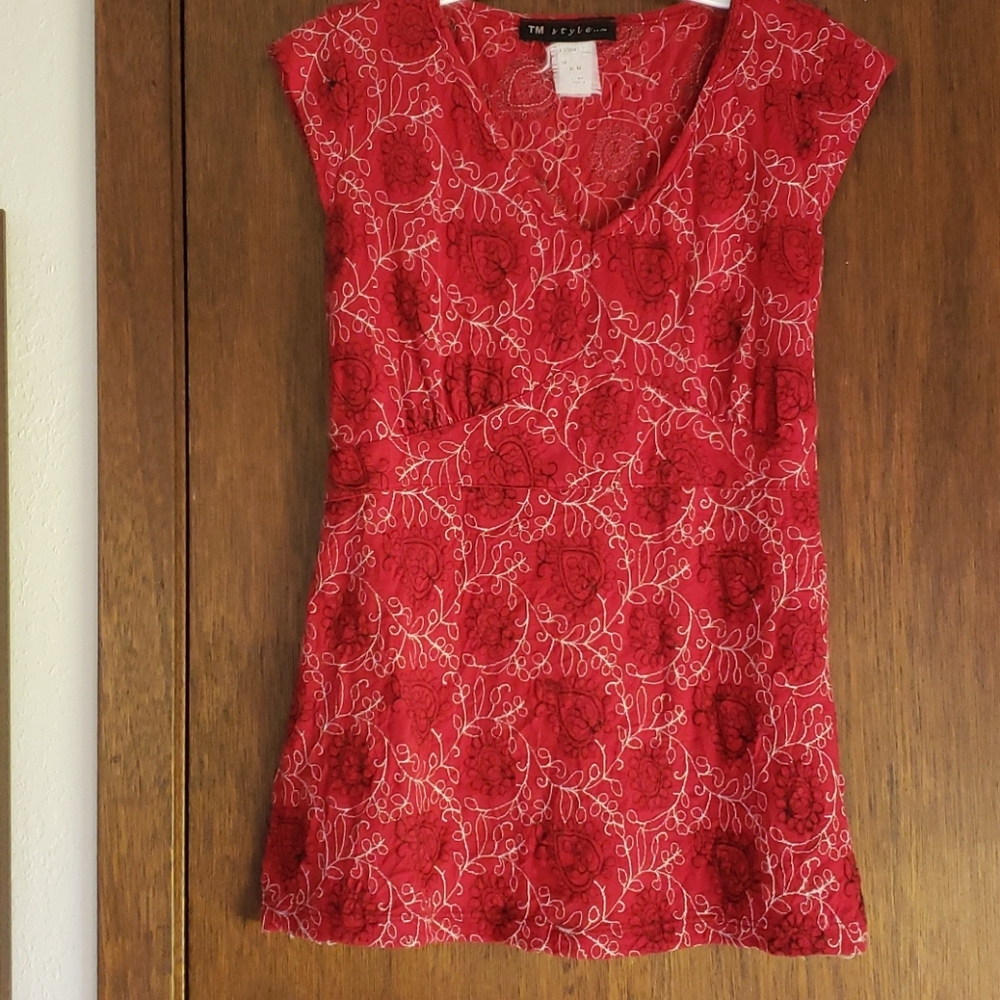 Summer tie back top